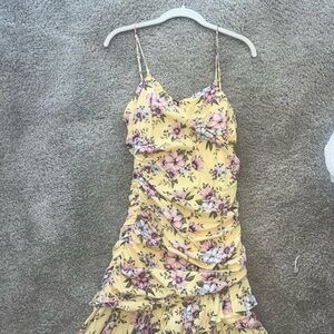 Forever 21 Yellow Floral Dress